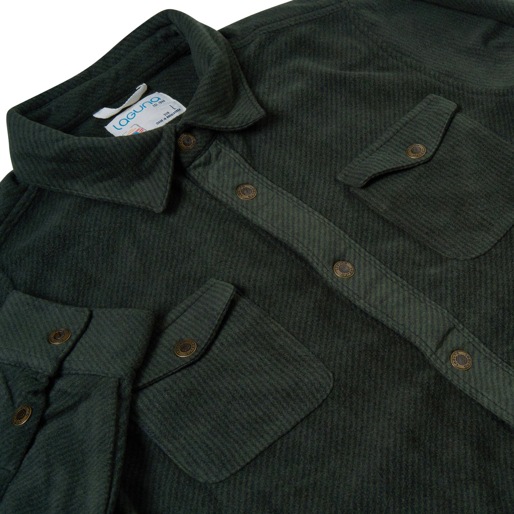 Laguna Brushed Button Up Overshirt