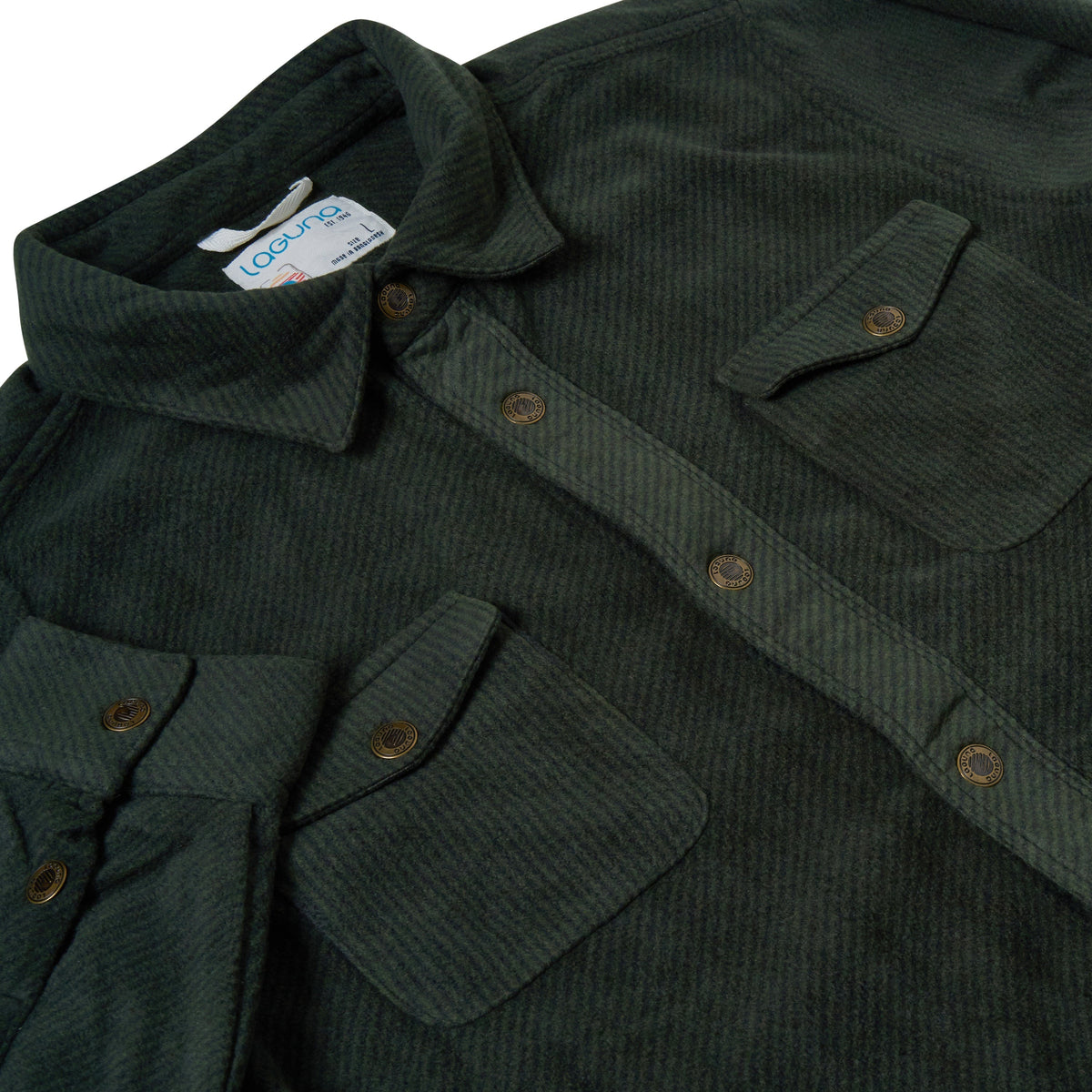 Laguna Brushed Button Up Overshirt