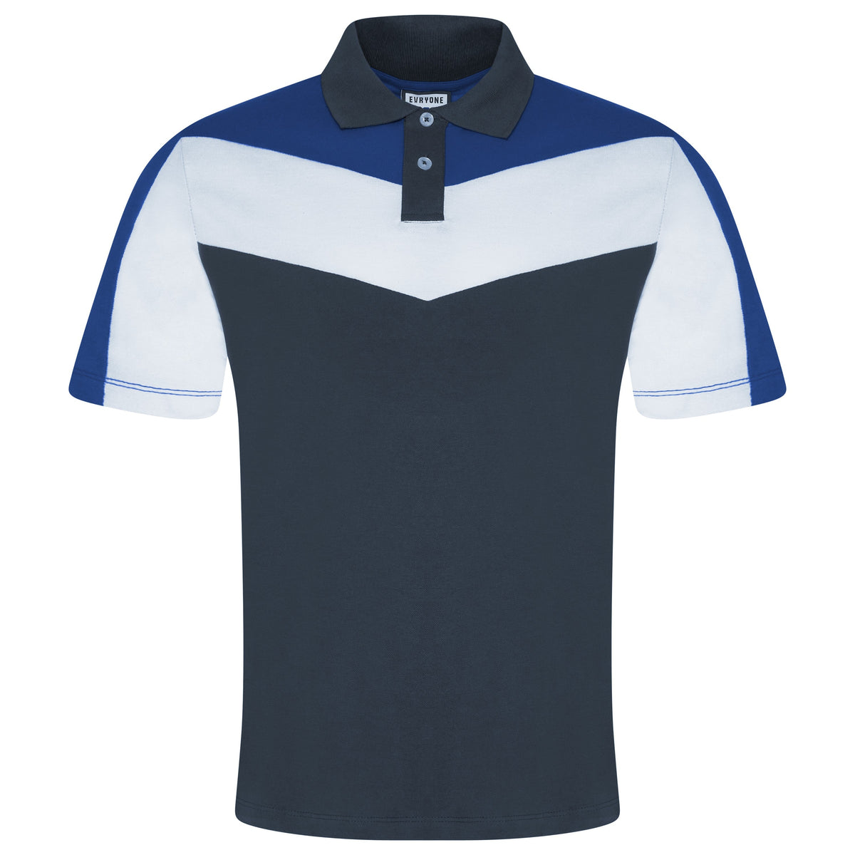 Evryone Contrast Stripe Polo Shirt