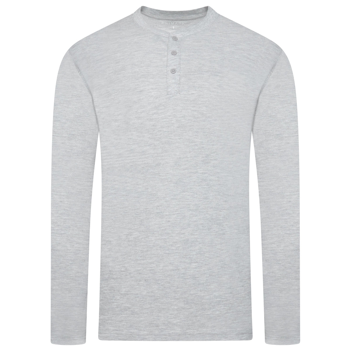 Henley Waffle Knit Long Sleeve Top